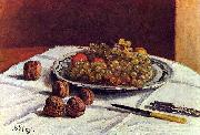 Alfred Sisley Trauben und Nusse oil painting reproduction